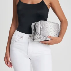 Beauty case in pelle di pitone Eclisse