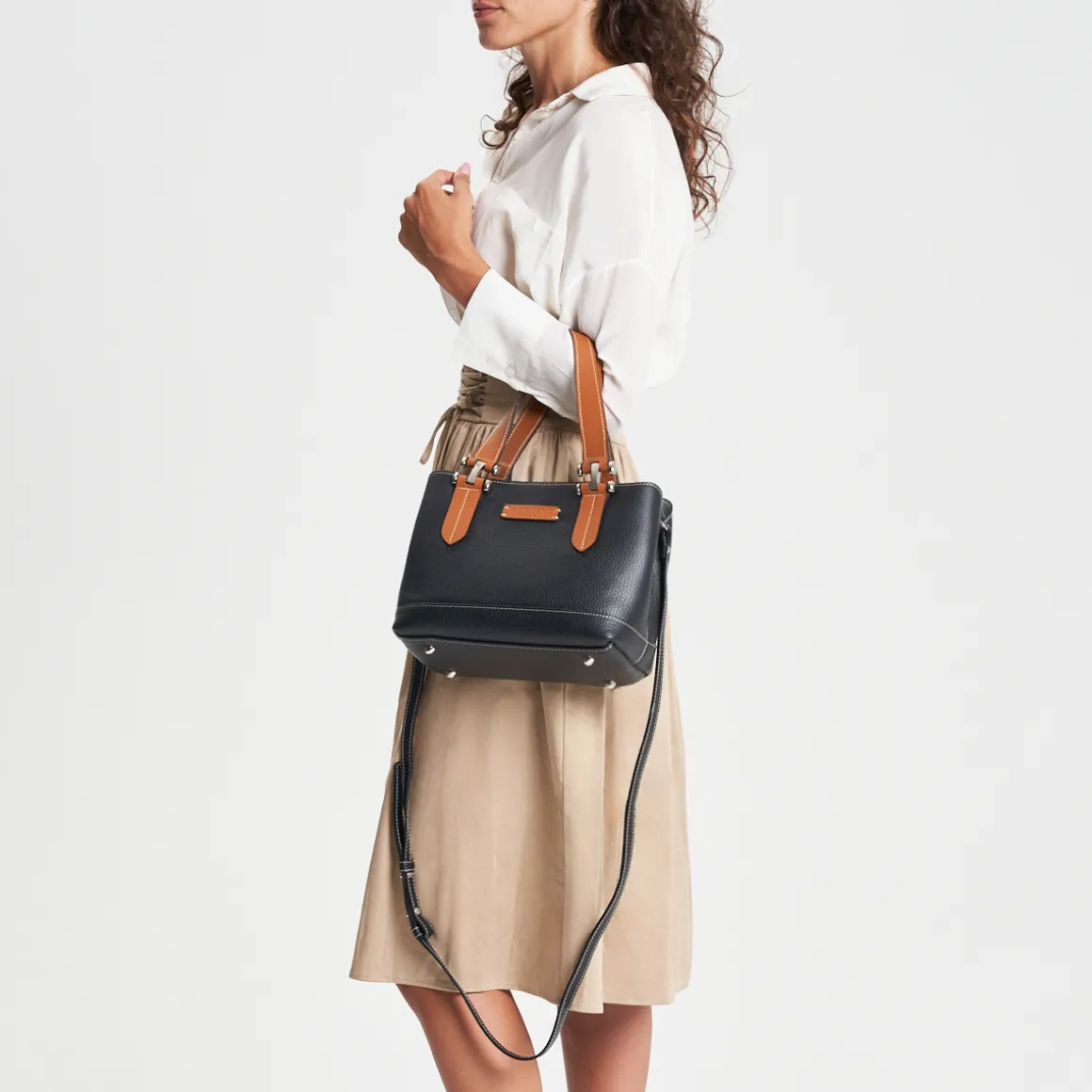 Borsa a mano in pelle Elena