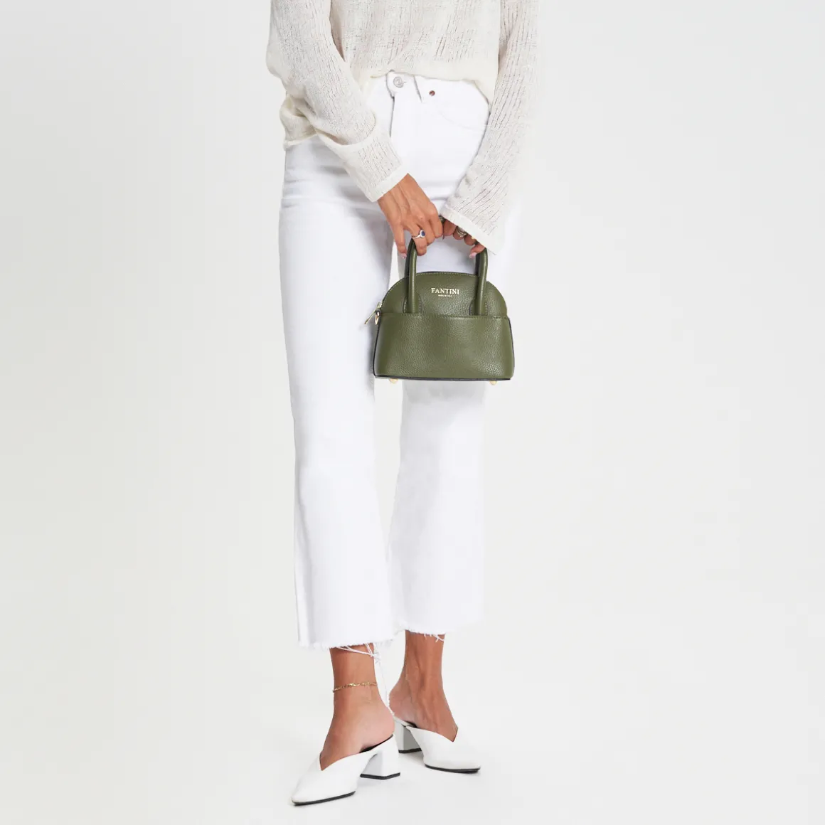 Borsa a mano in pelle Isotta