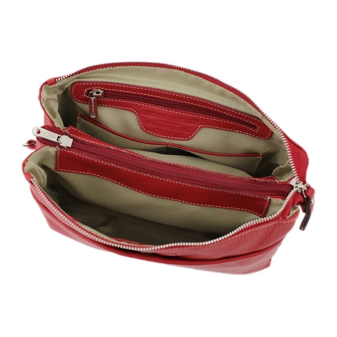 Borsa a tracolla in pelle martellata Roma