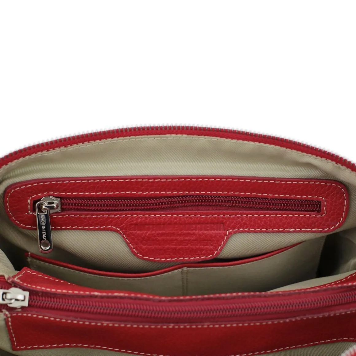 Borsa a tracolla in pelle martellata Roma