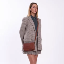 Borsa a tracolla in pelle Dea