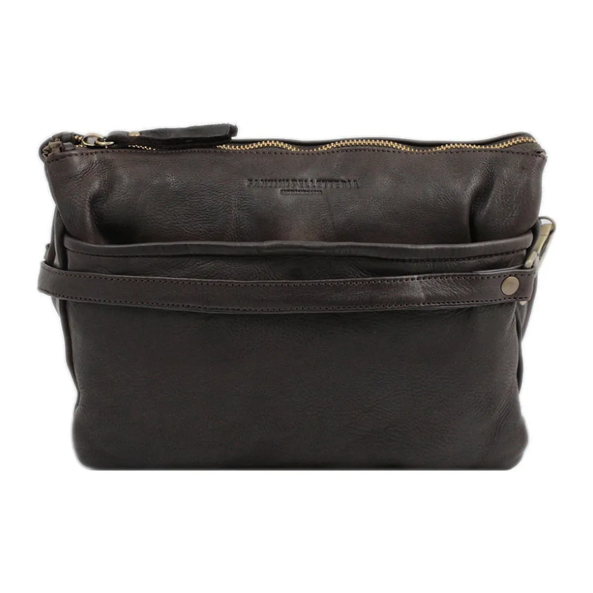 Borsa a tracolla in pelle lavata Roma