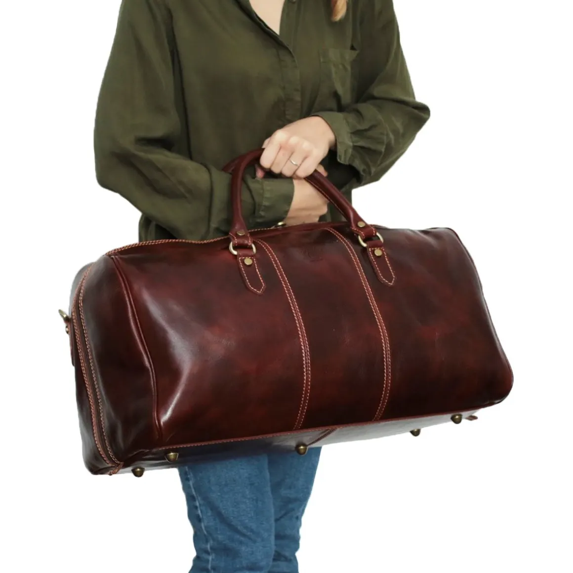 Borsa da viaggio in pelle Toscana