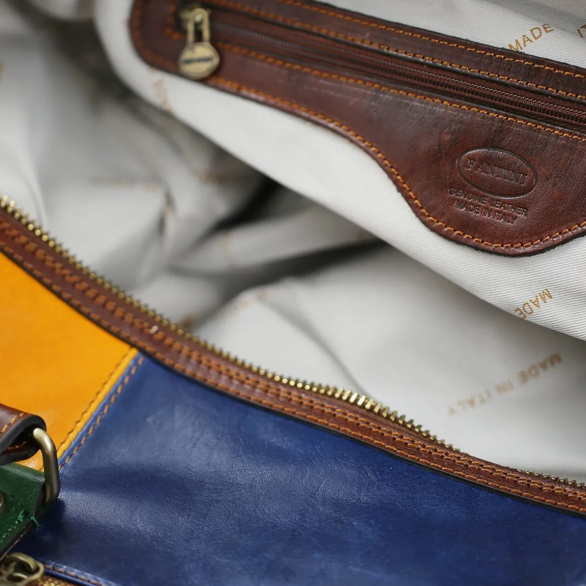 Borsa da viaggio in pelle grande Olimpia
