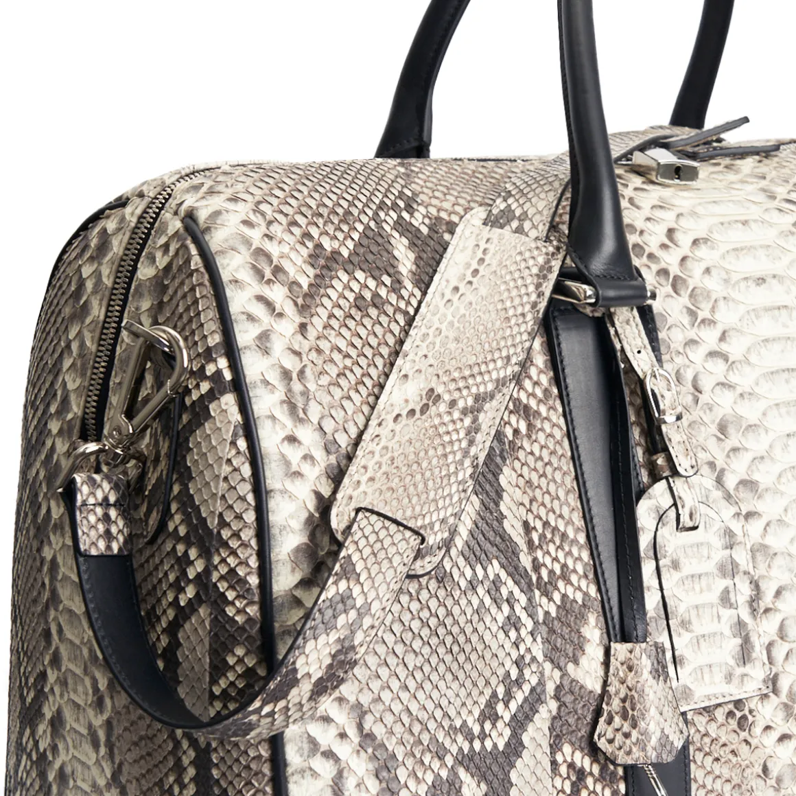 Borsa da viaggio in pelle di pitone Montreal