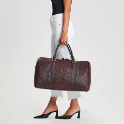 Borsa da viaggio in pelle di pitone Montreal