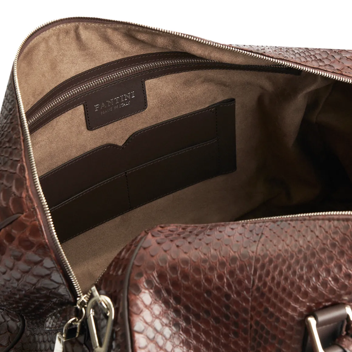 Borsa da viaggio in pelle di pitone Montreal