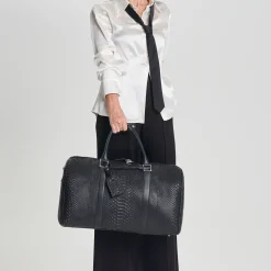 Borsa da viaggio in pelle di pitone Montreal