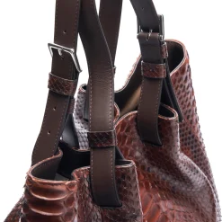 Borsa in pelle di pitone Mirage