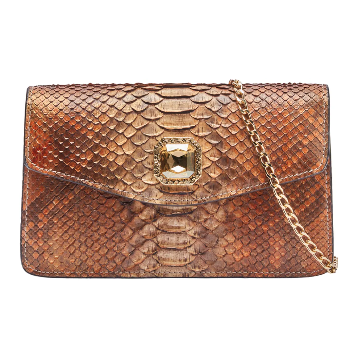 Borsa in pelle di pitone Zahira