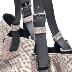 Borsa in pelle di pitone Mirage