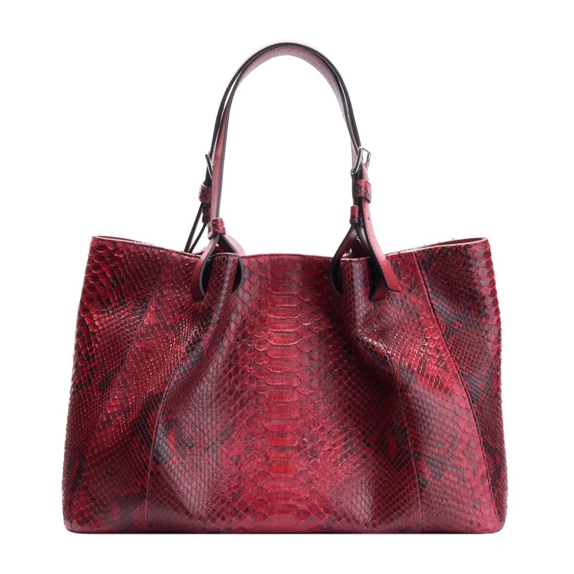Borsa in pelle di pitone Mirage