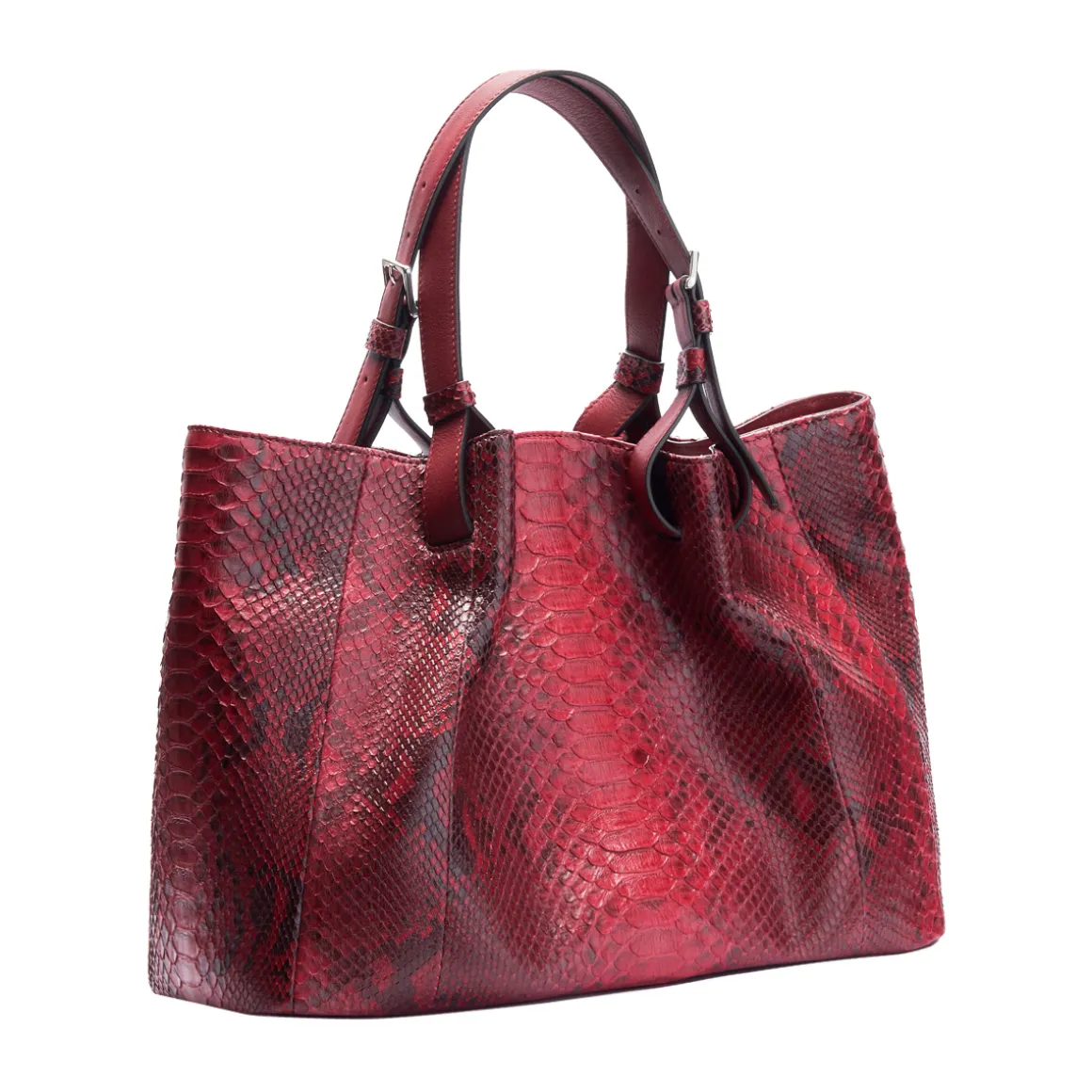 Borsa in pelle di pitone Mirage