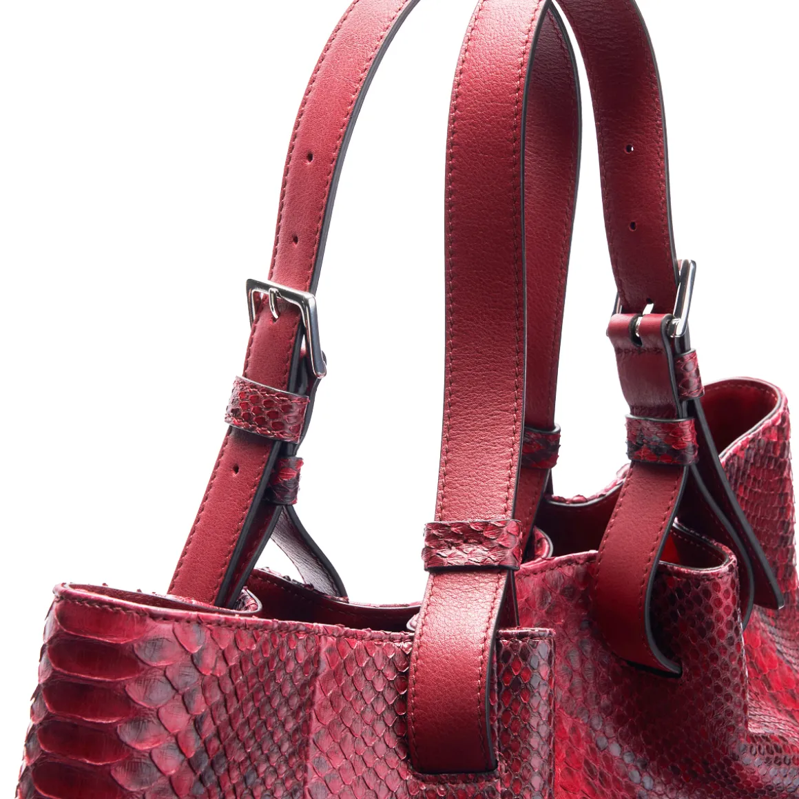 Borsa in pelle di pitone Mirage