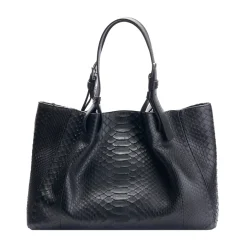 Borsa in pelle di pitone Mirage