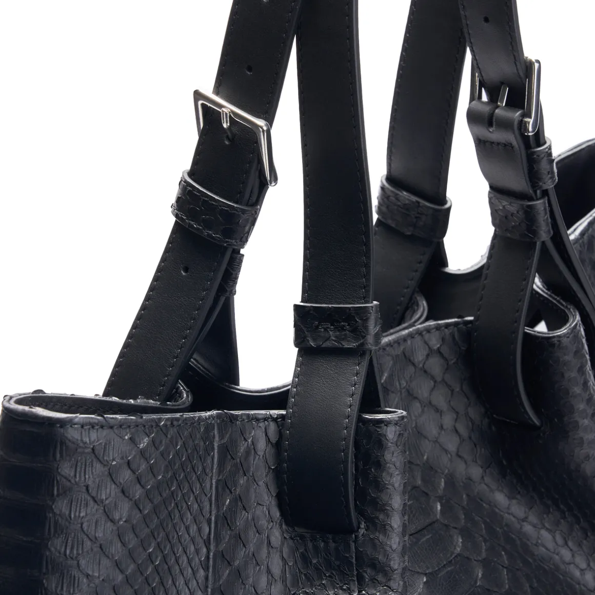 Borsa in pelle di pitone Mirage