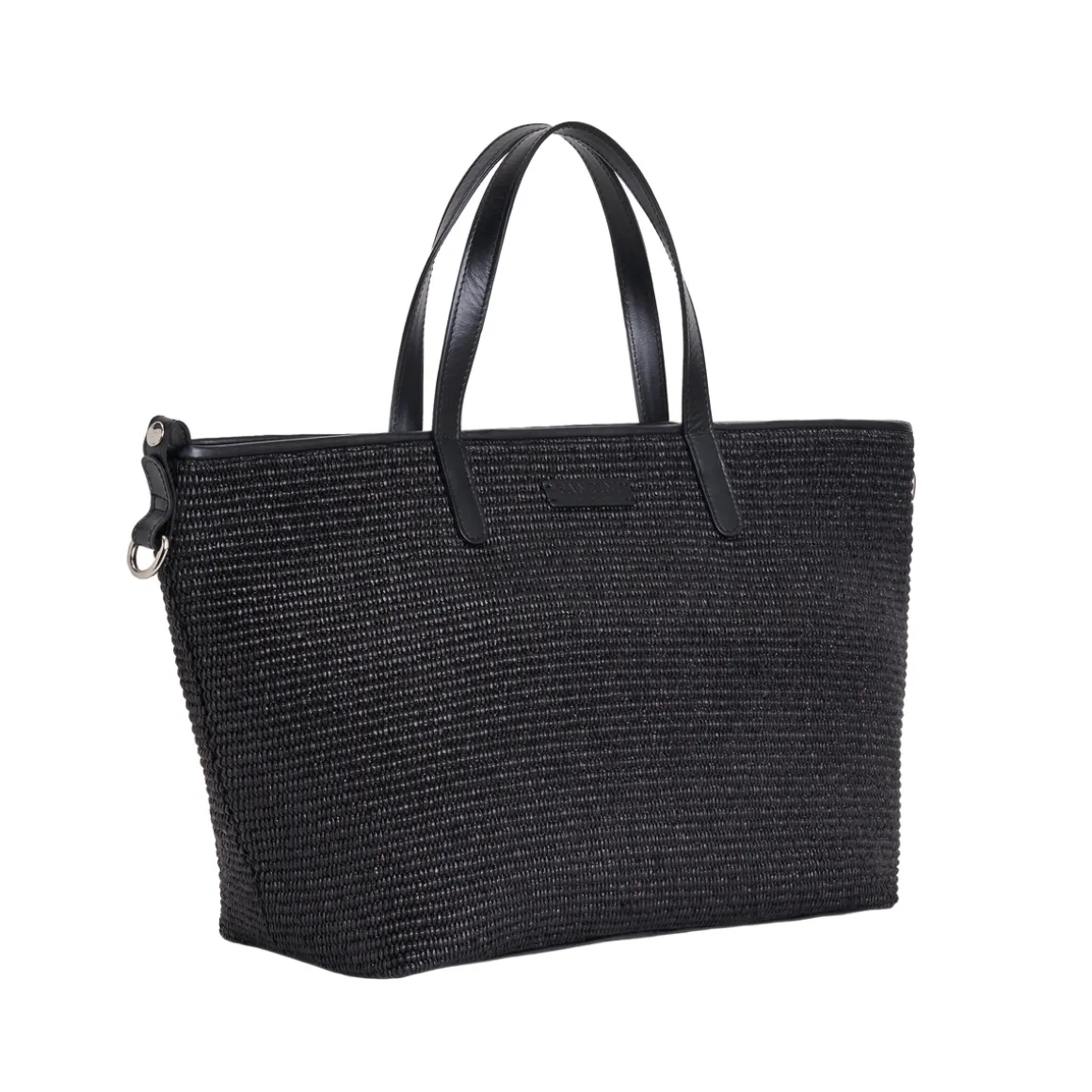 Borsa in pelle e rafia Margaret