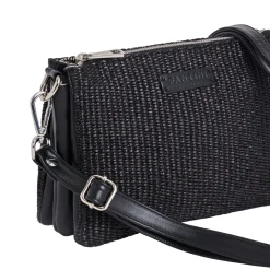 Borsa in pelle e rafia Susanna
