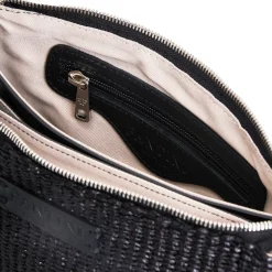 Borsa in pelle e rafia Susanna
