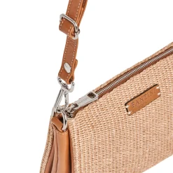Borsa in pelle e rafia Susanna