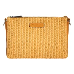 Borsa in pelle e rafia Susanna