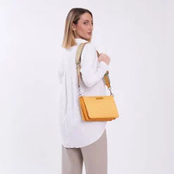 Borsa in pelle e rafia Susanna