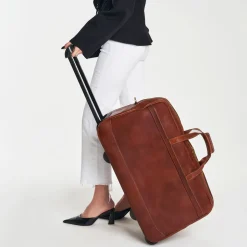 Borsa trolley in pelle grande Oxford