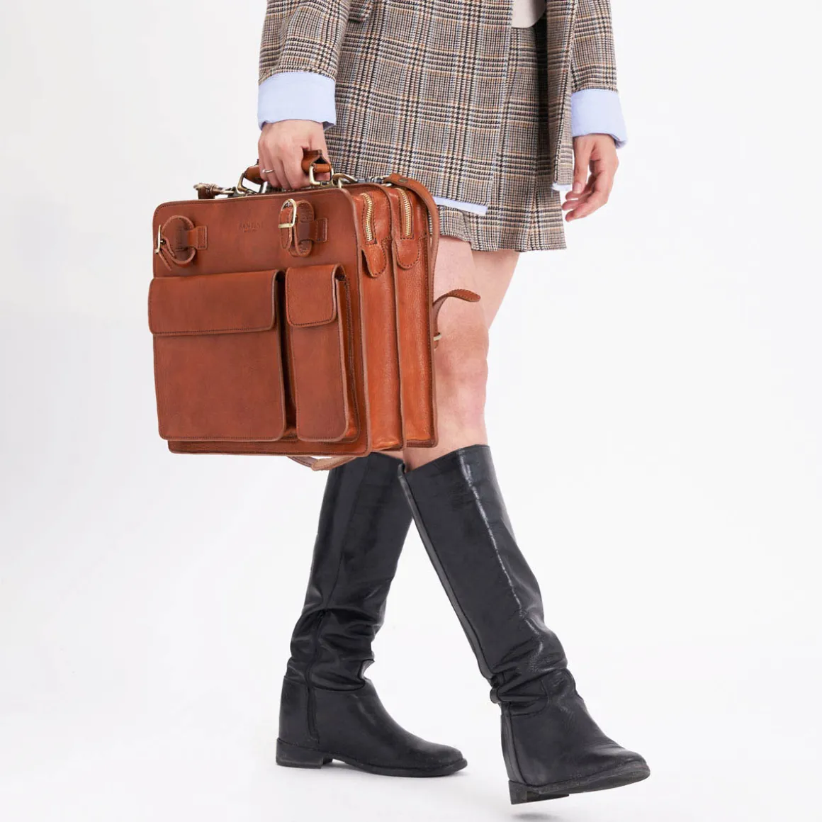 Cartella da lavoro in pelle Oxford