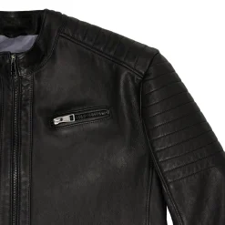 Giacchetto in pelle Biker
