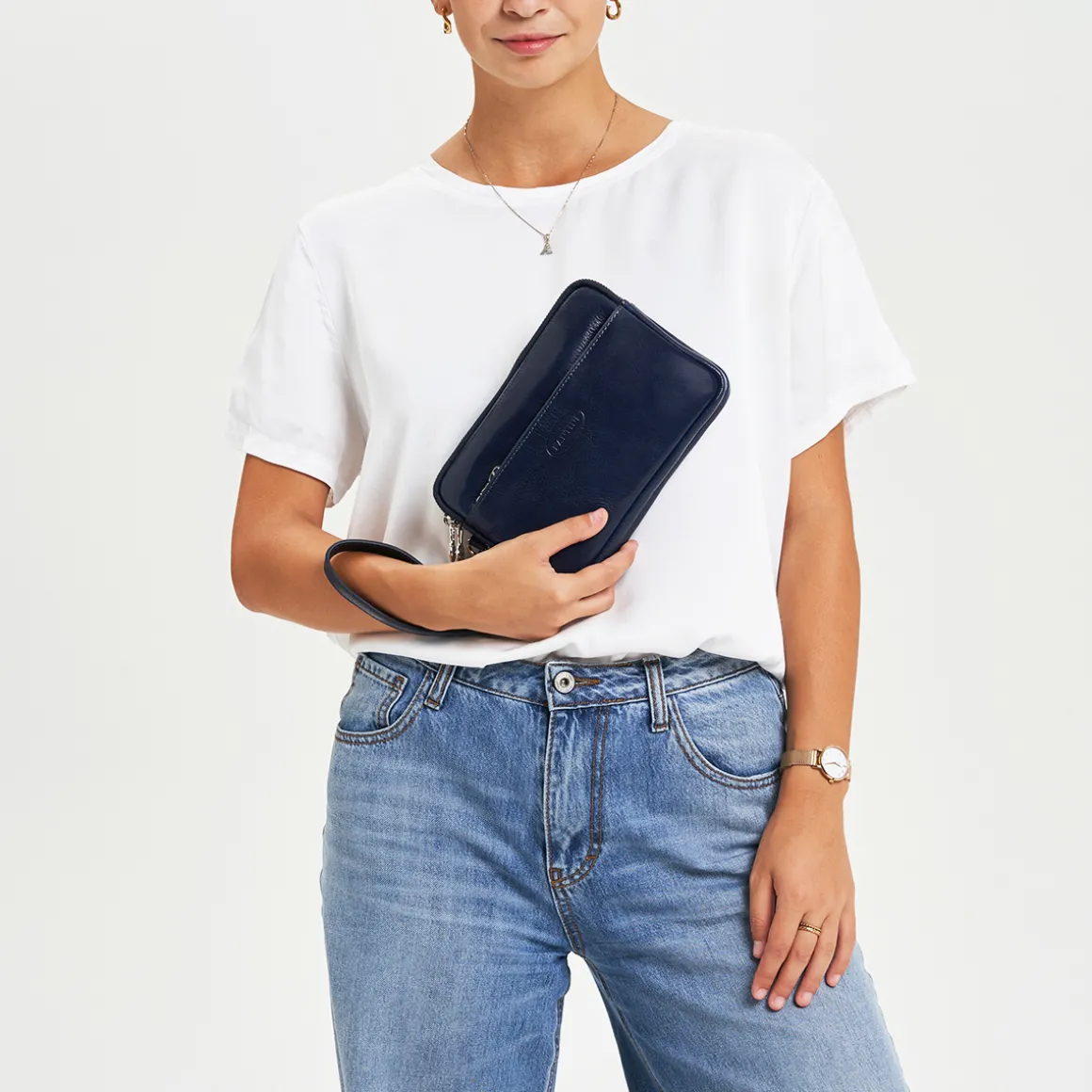 Pochette in pelle Element