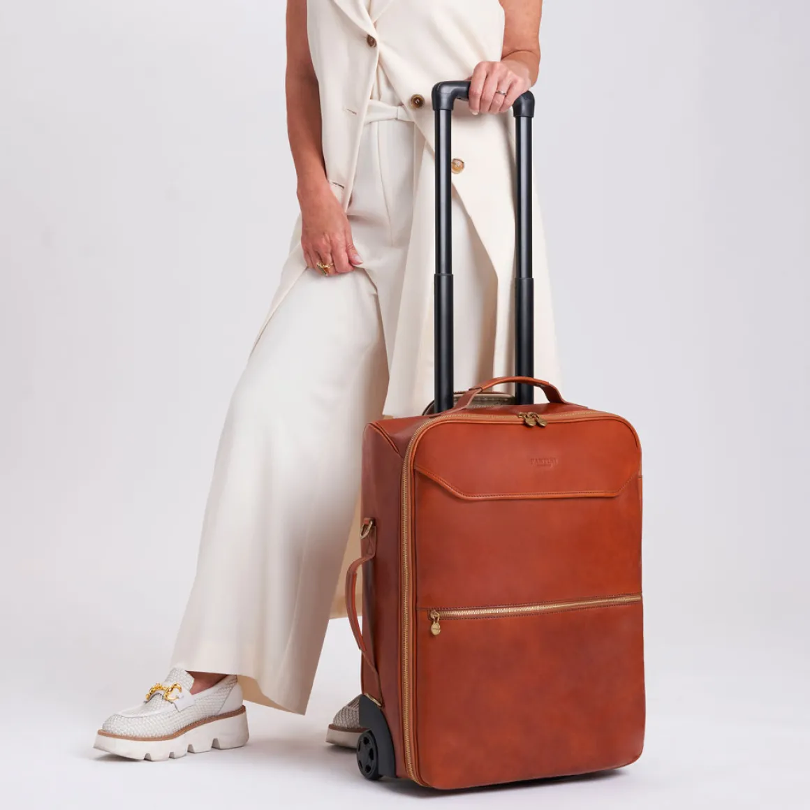 Trolley in pelle Voyager