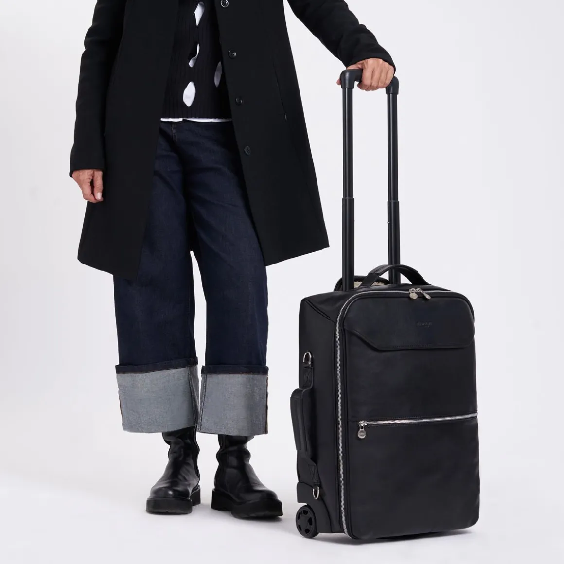 Trolley in pelle Voyager