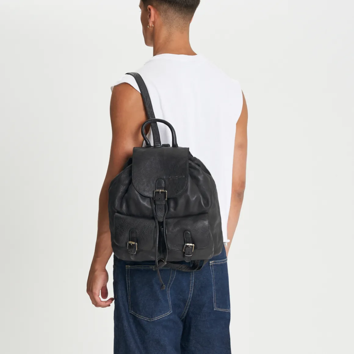 Zaino in pelle lavata Napoli