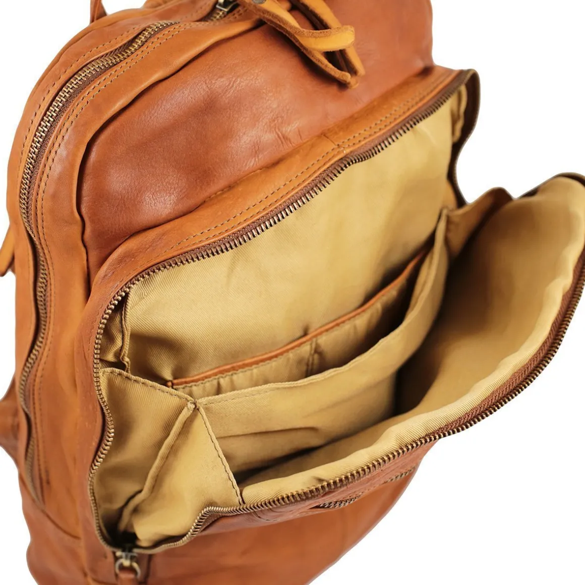 Zaino in pelle lavata piccolo Milano