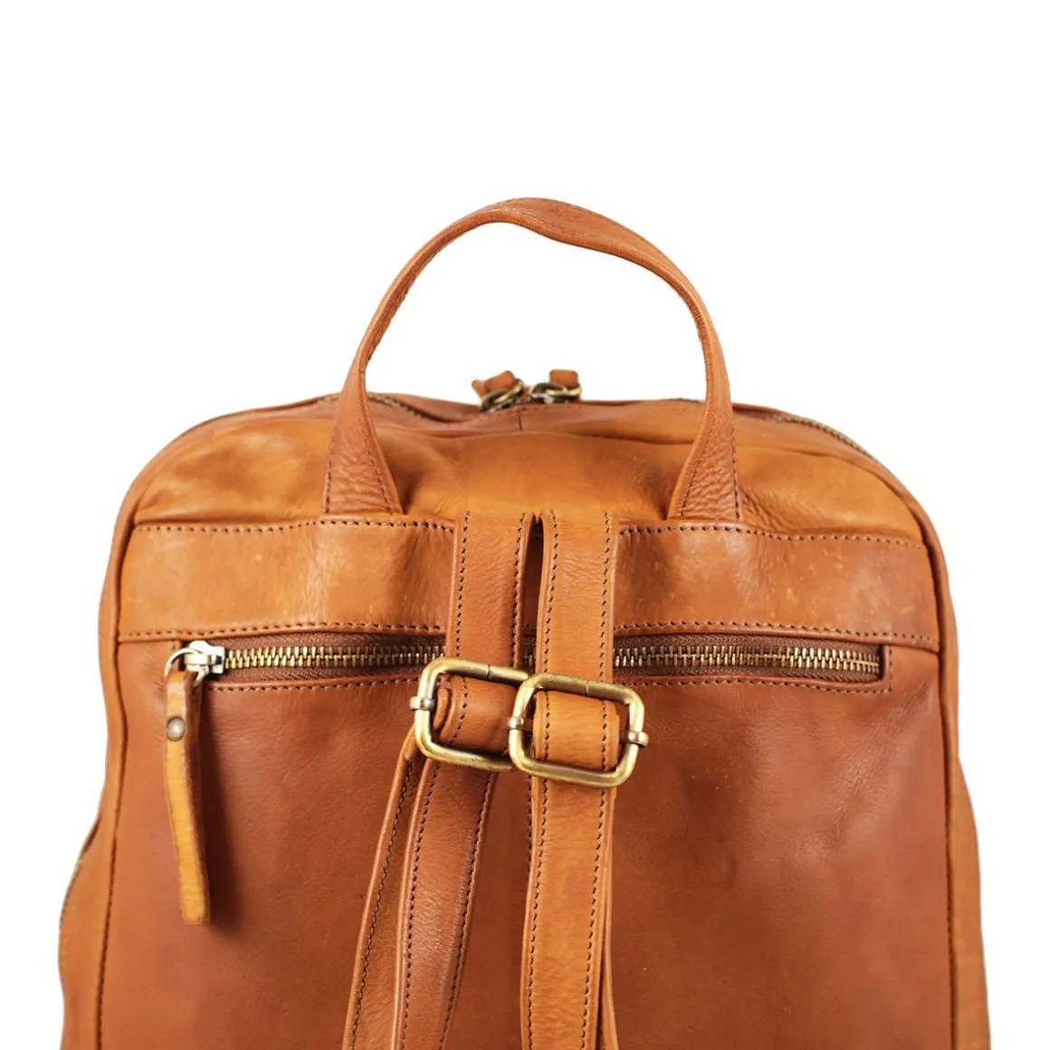 Zaino in pelle lavata piccolo Milano