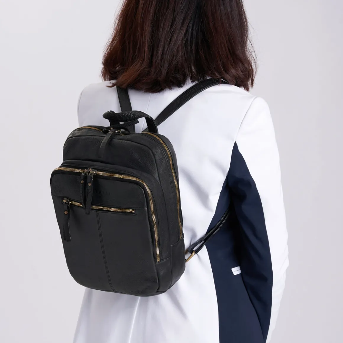 Zaino in pelle lavata piccolo Milano